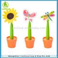 Hangzhou pen factory direct price rubber flower ball pen wholesale